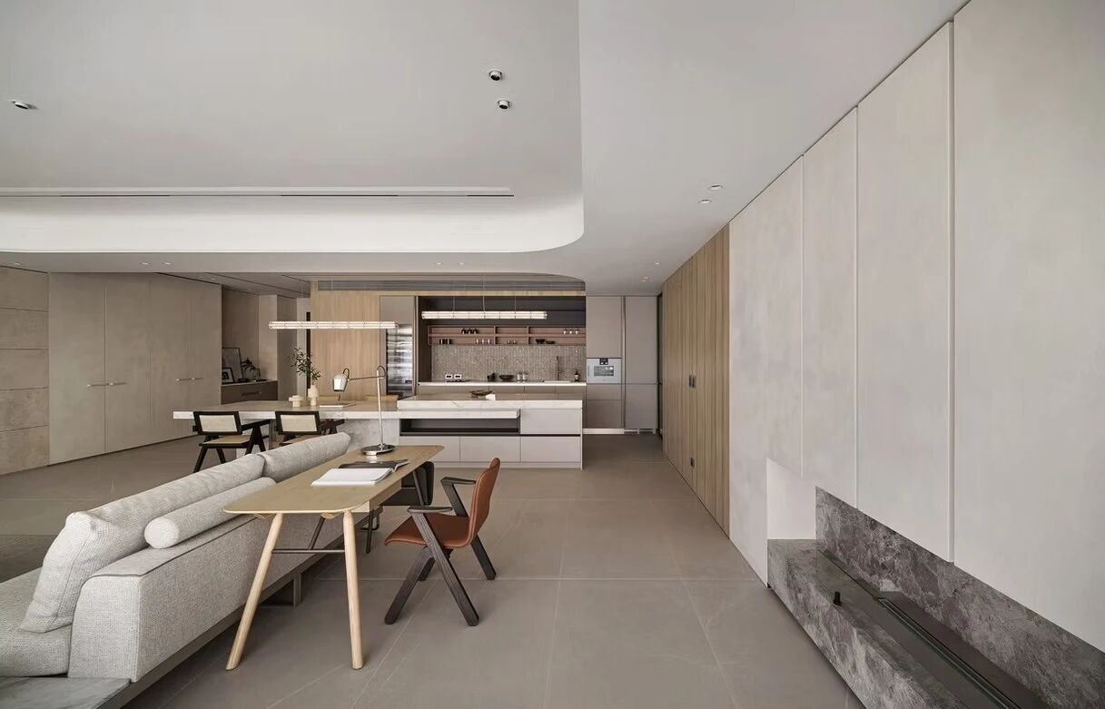 以大地色系与极简语言,构筑155平弹性功能丨中国台中丨新橙设计-50