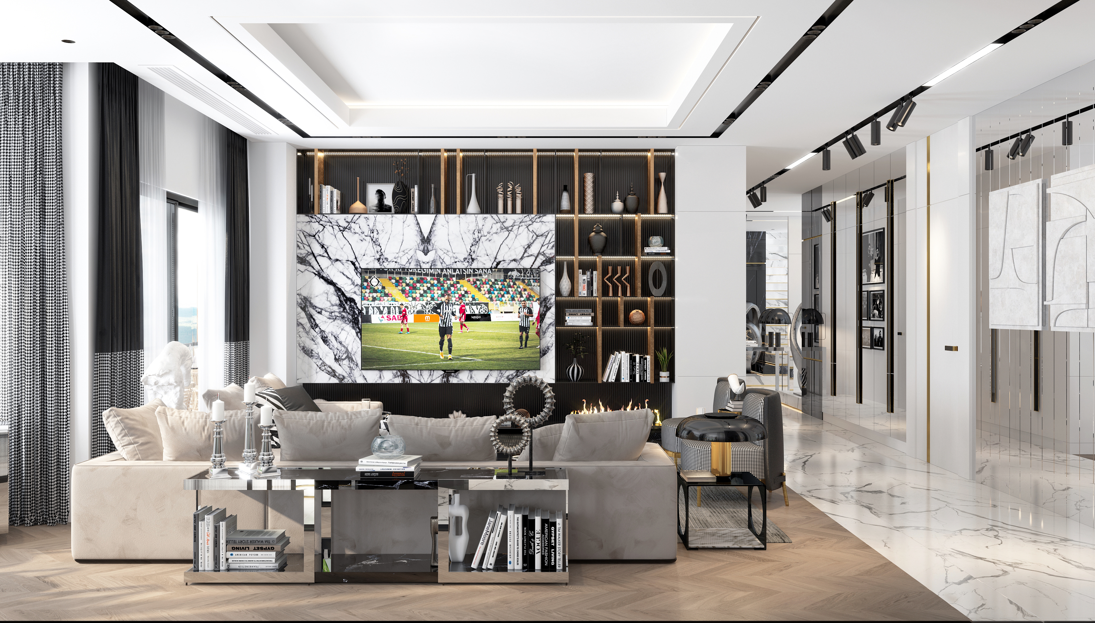 Black and white house-4