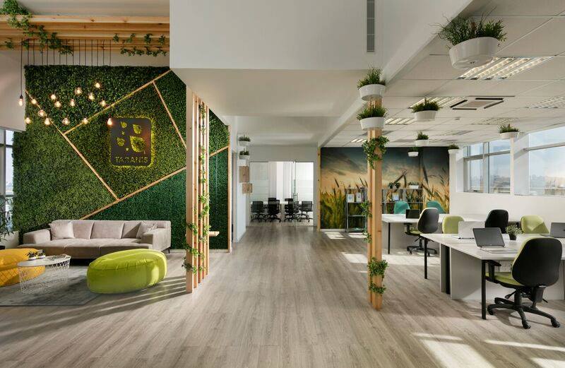 农业高科技公司 Taranis 绿色办公空间设计-12