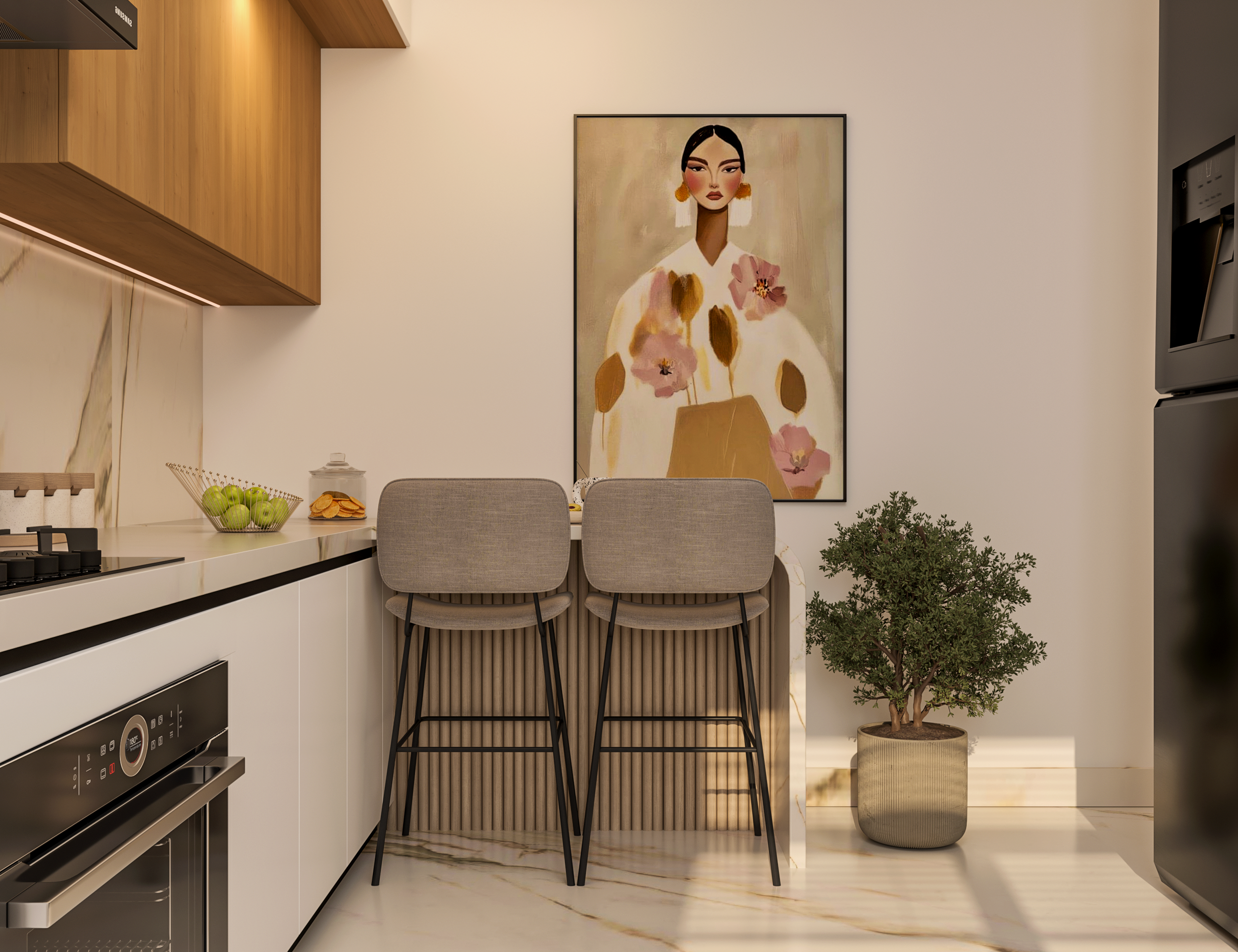 Modern Warmth Kitchen | Elegant Functional Living-4