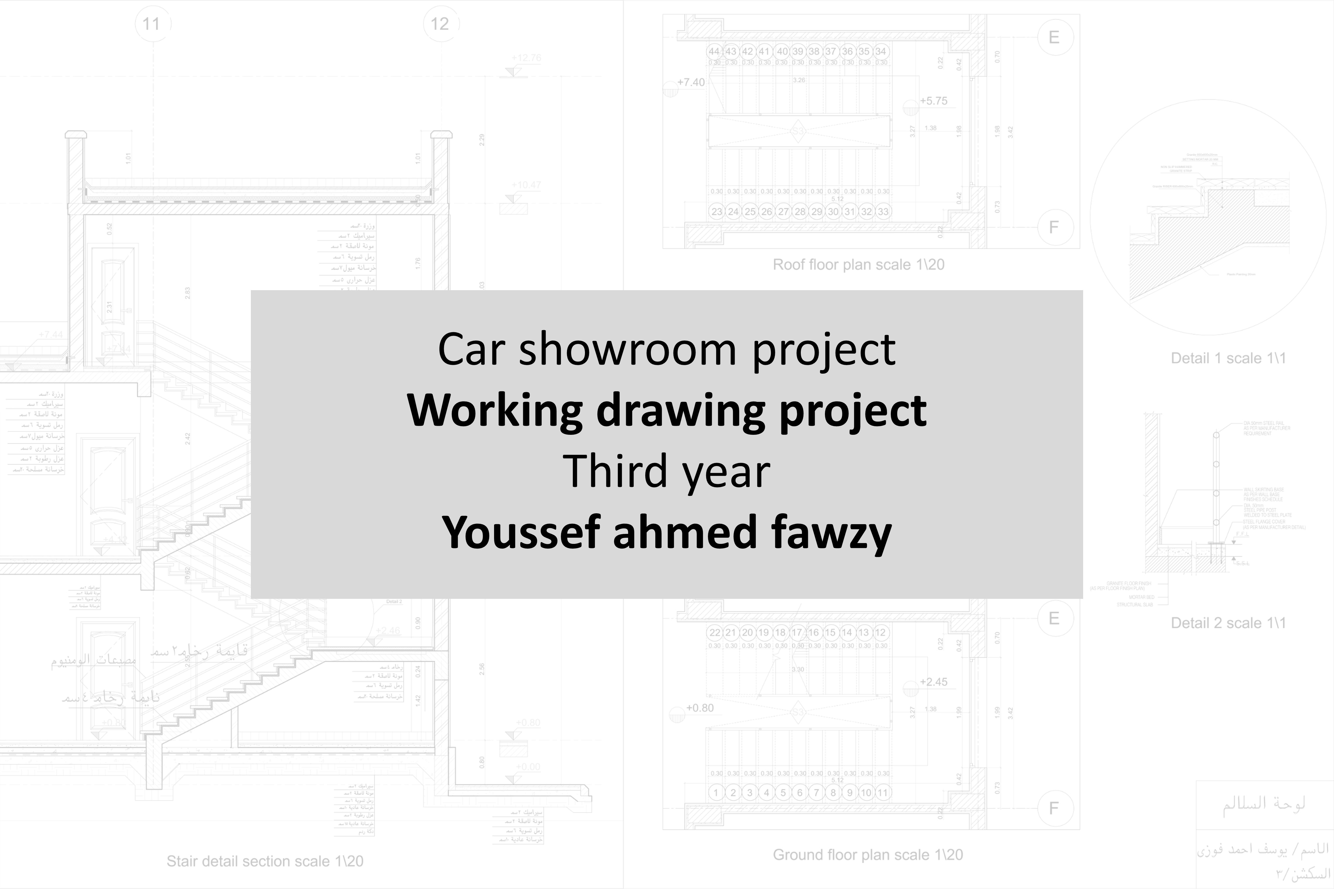 Car showroom Working Drawings-0