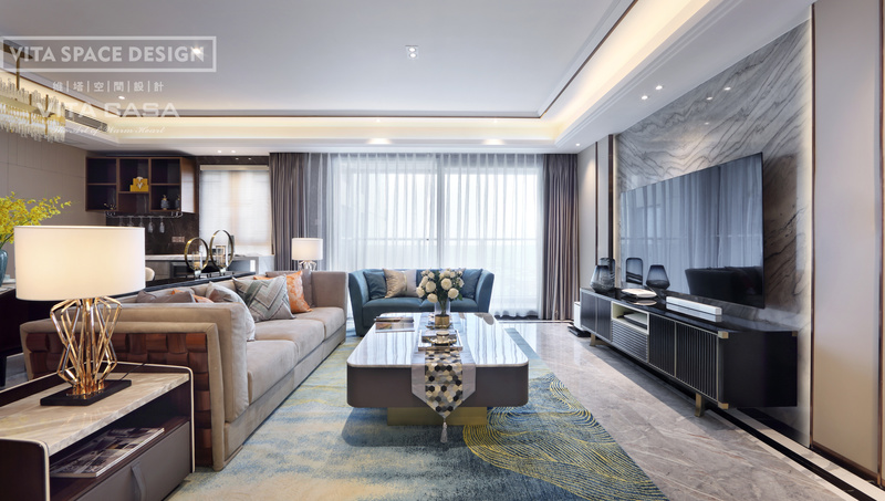 深圳宝安壹方玖誉178平私宅，现代轻奢风演绎精致生活-19