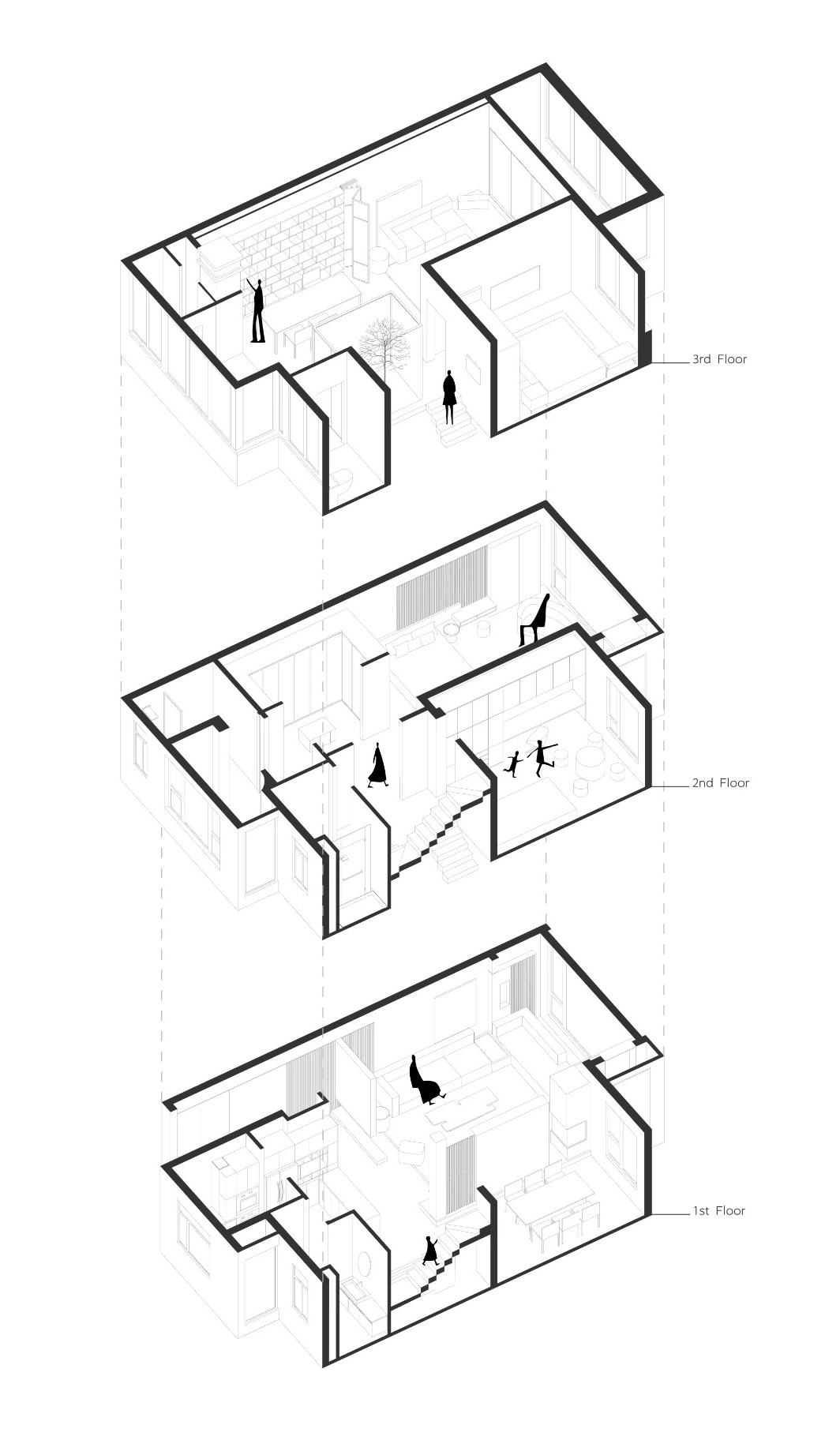 长沙 255㎡极简别墅，黑白灰演绎空间气质-64