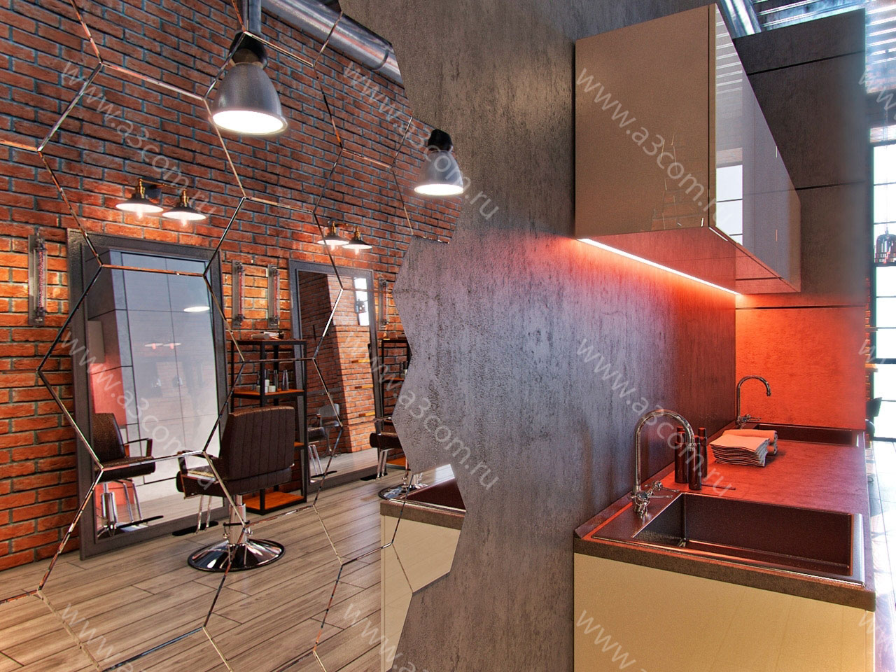 Loft Beauty Moscow 美容美发沙龙设计丨俄罗斯莫斯科-0