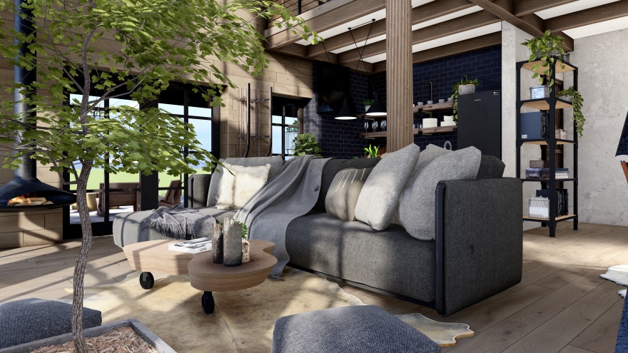 乡村住宅室内和景观设计及 3D 渲染丨德国丨EF 建筑设计工作室-14