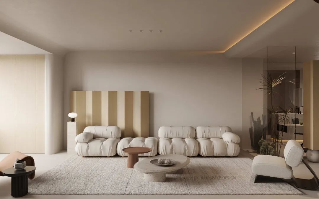 逸品尚居 · 极简奶油风格设计丨亦間设计-13