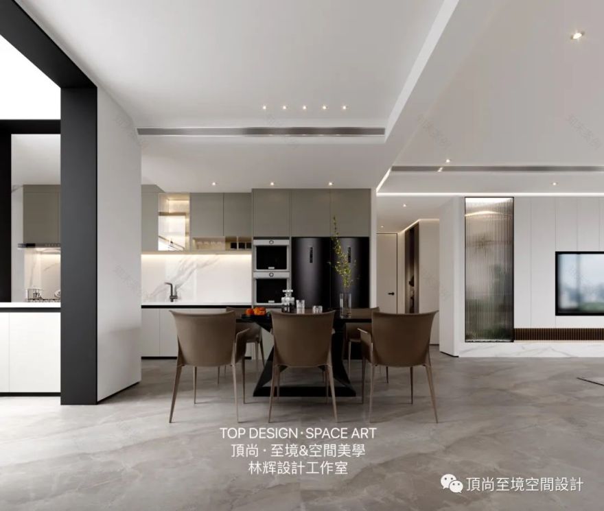 极简生活空间 · 哈尔滨和悦府一期设计丨中国哈尔滨丨頂尚·至境&空間設計-21