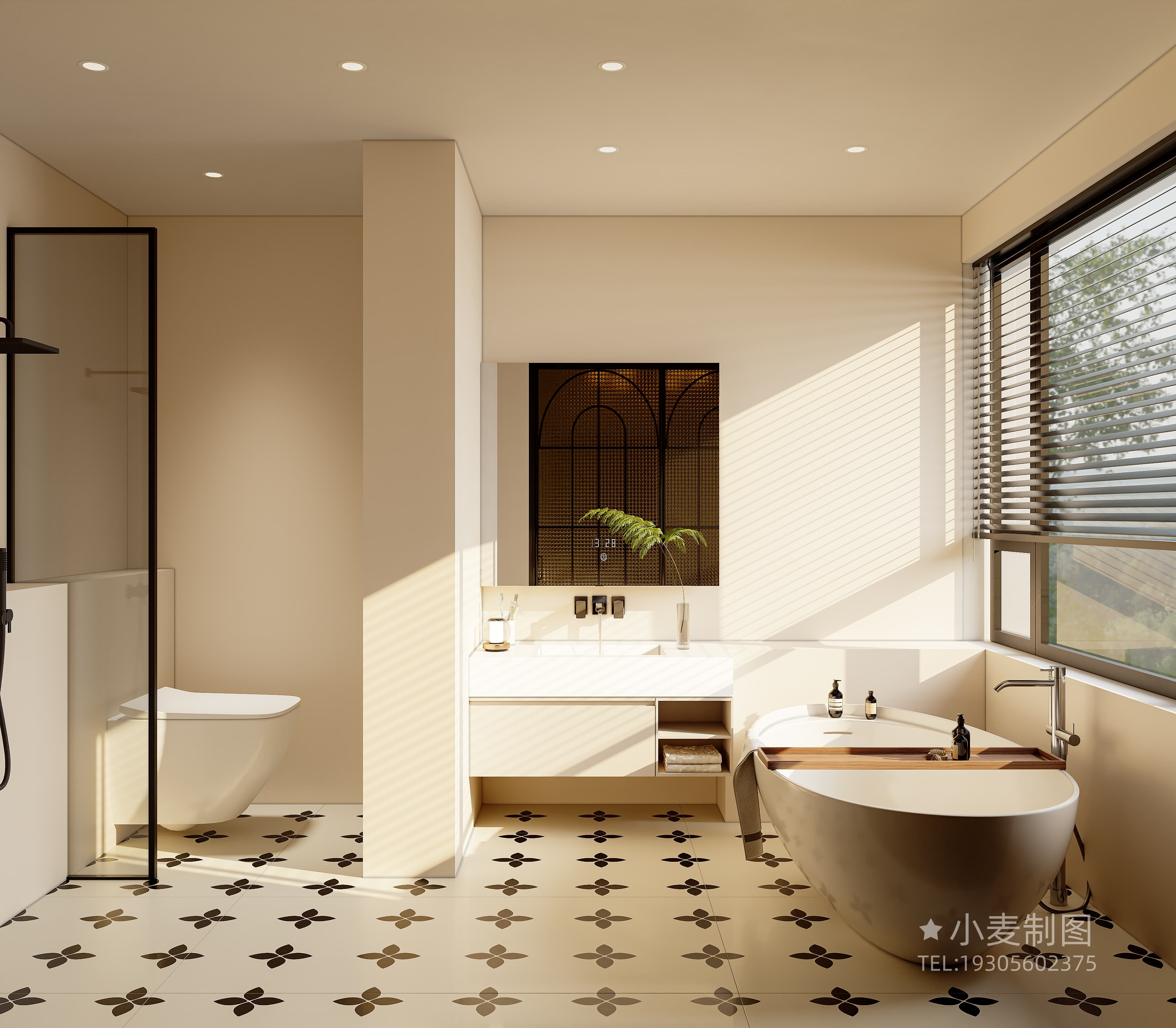 中古风高档别墅效果案例-8