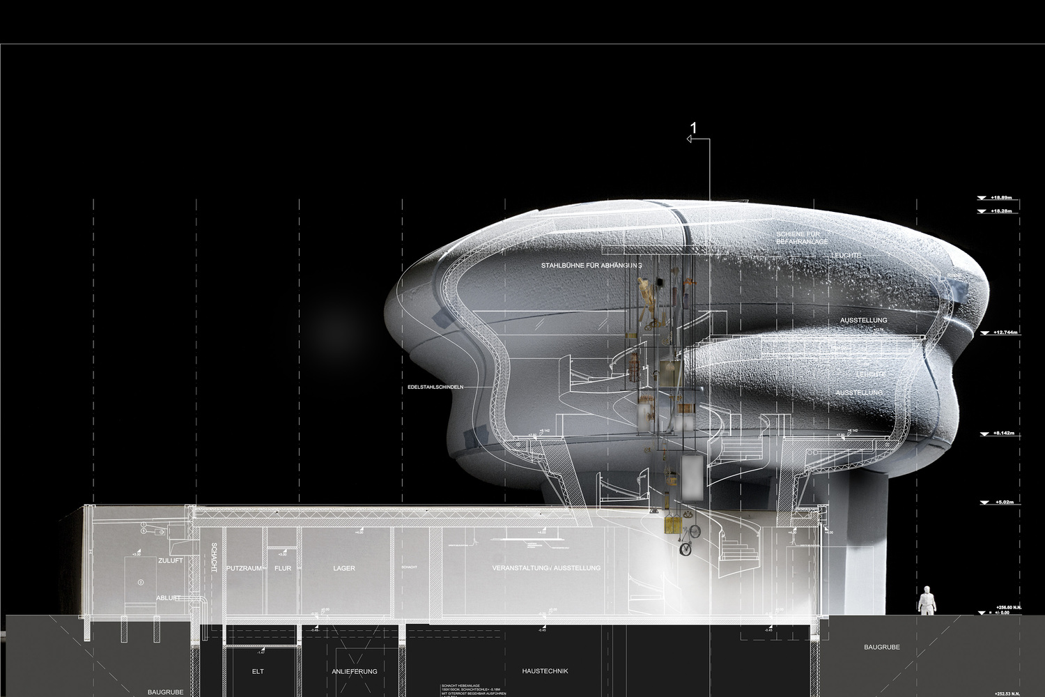 奥地利 Asten 面包博物馆，悬浮式奇观橱柜展示-64