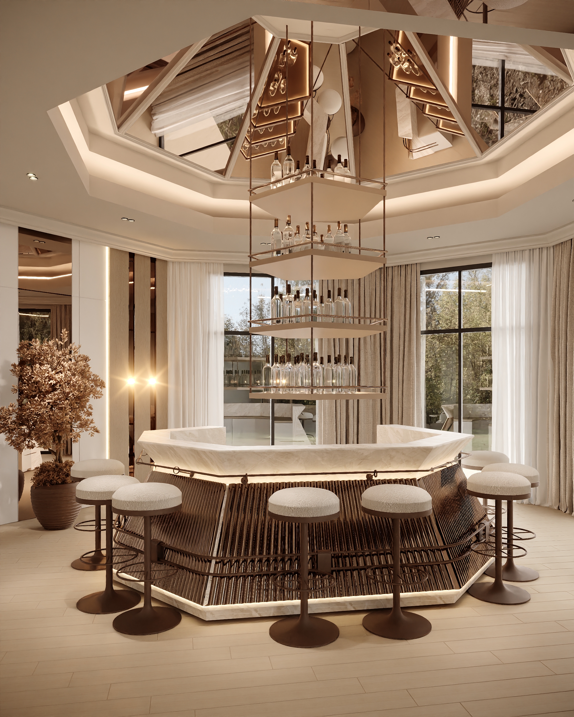 LIVING AREA WITH DRINK ZONE-4