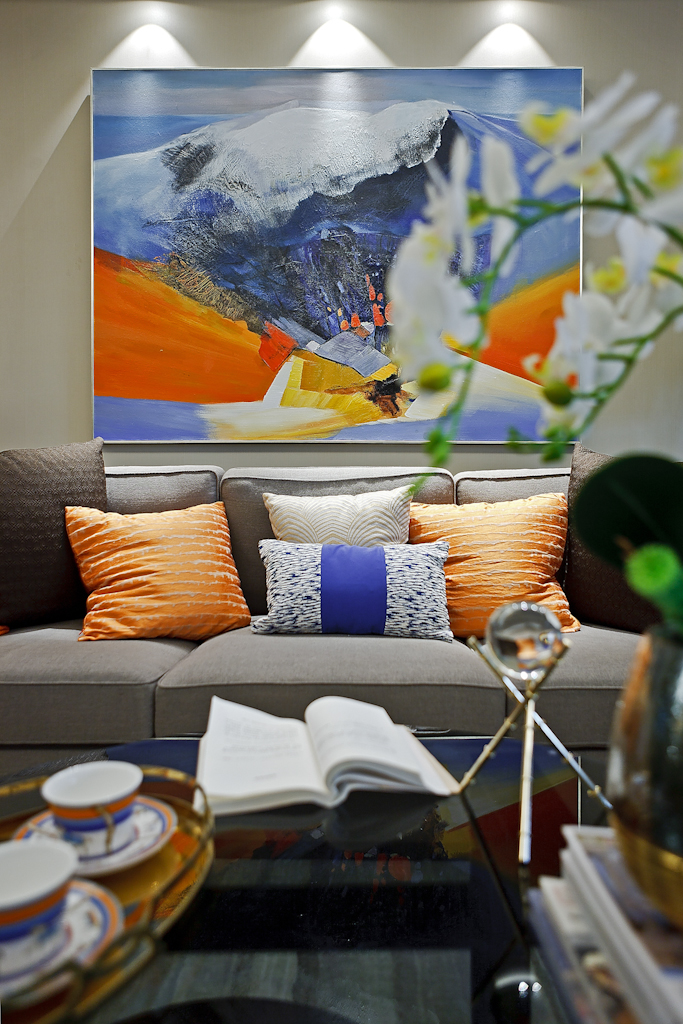 马鞍山朗诗熙华府混搭风样板房空间摄影-14