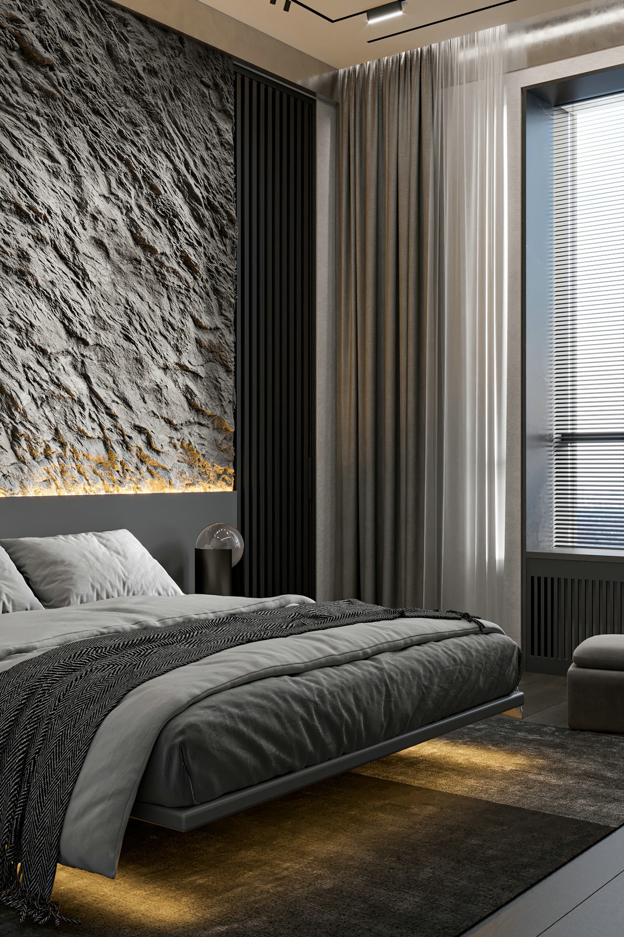 高级灰色系公寓设计-7