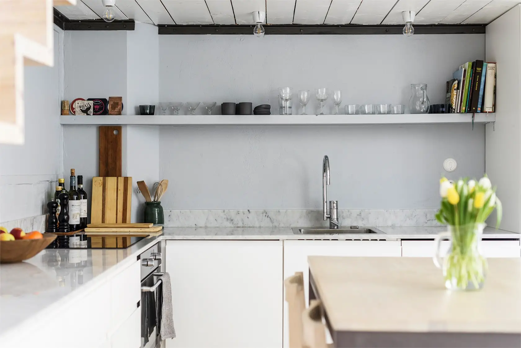 瑞典斯德哥尔摩 54m2 优化一居室,带阁楼卧室和私人花园-5