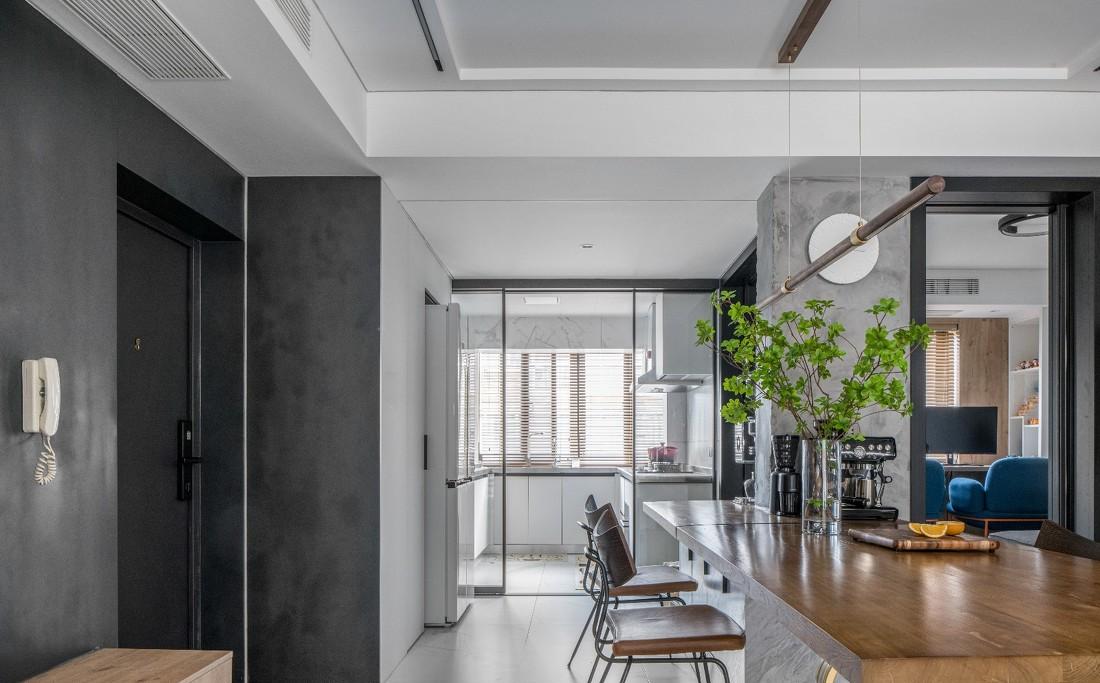 上海谷辰设计 · 平层空间的一抹春意江南-11