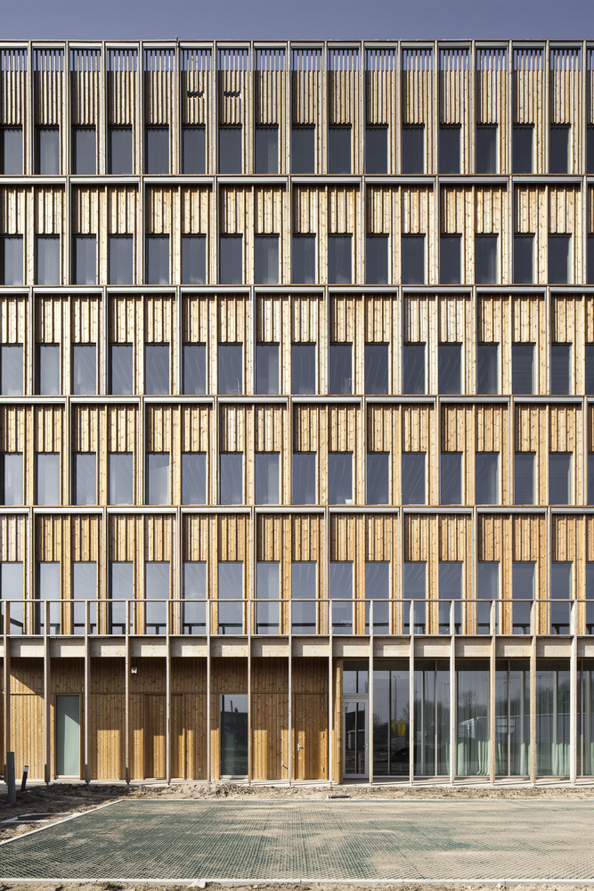 比利时 IOK 总部 | 模块化木构建筑的生态实践-31
