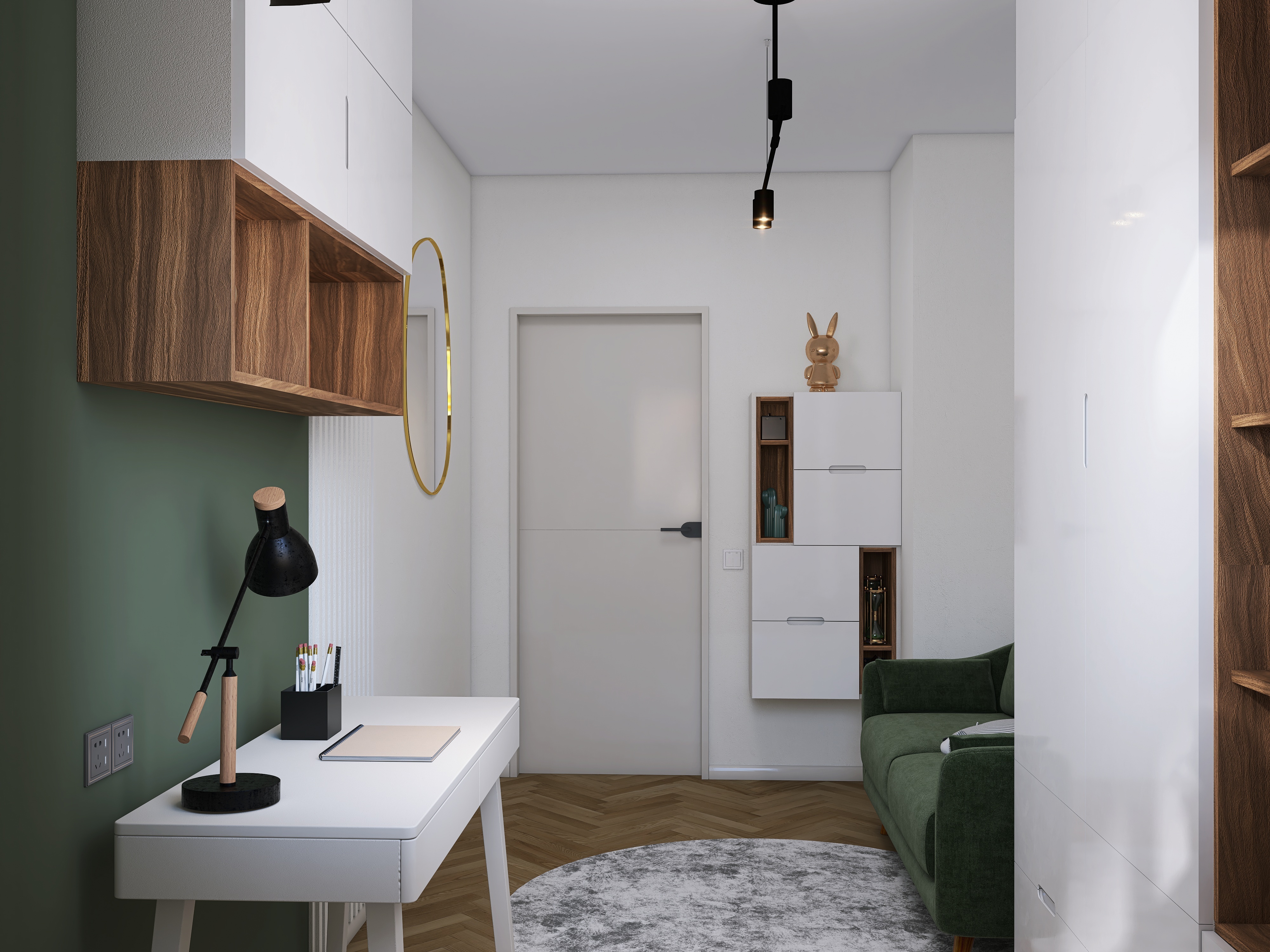 44平米出租公寓可视化设计丨波兰克拉科夫-8