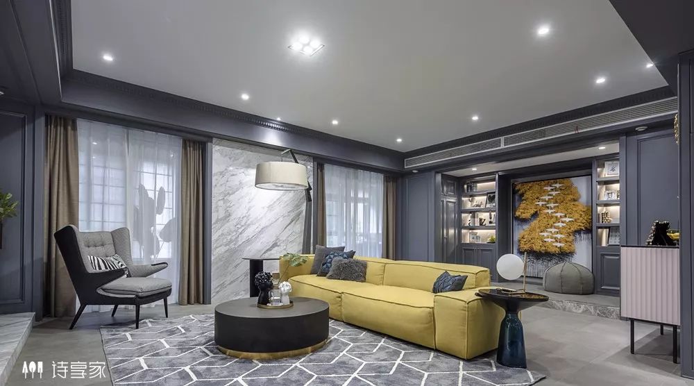 万科金域蓝湾 240㎡现代摩登家居,儿童元素与高级灰的惊艳碰撞-30