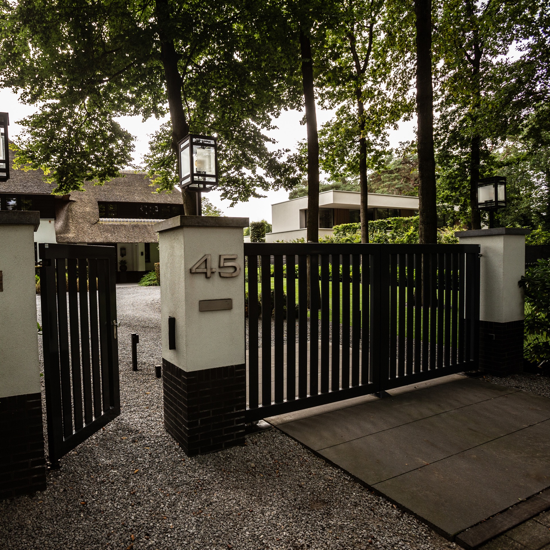 Exclusieve moderne draaipoort-7