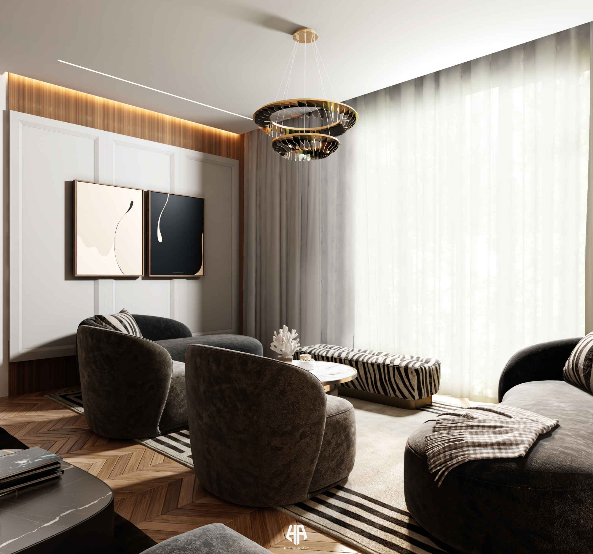 当代接待和起居区设计-4