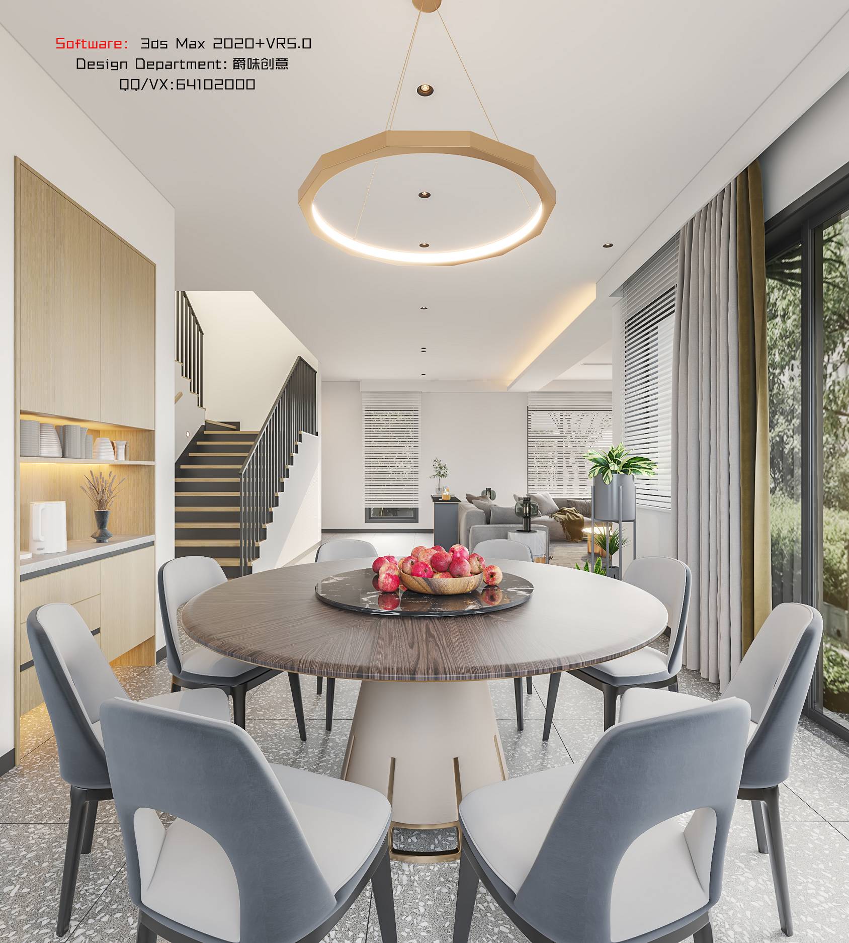 现代都市家居的 3D 视觉盛宴-11