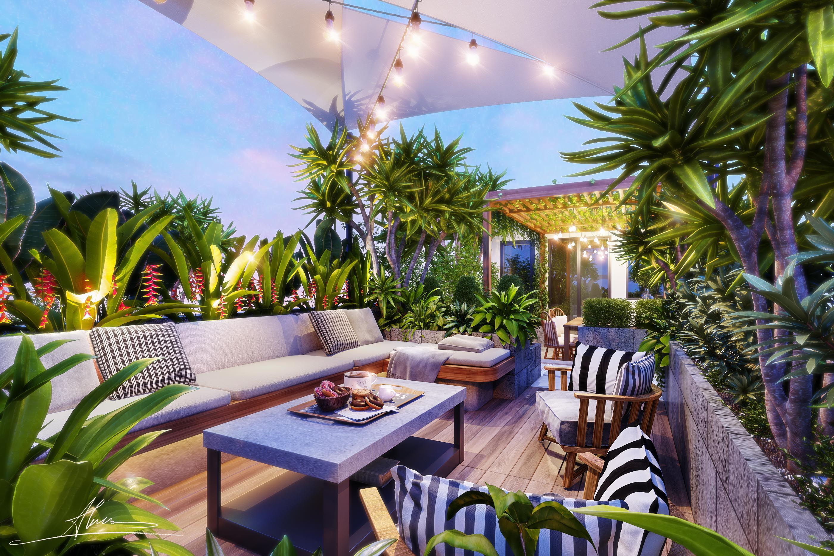 屋顶花园丨越南丨Hungnguyen-16