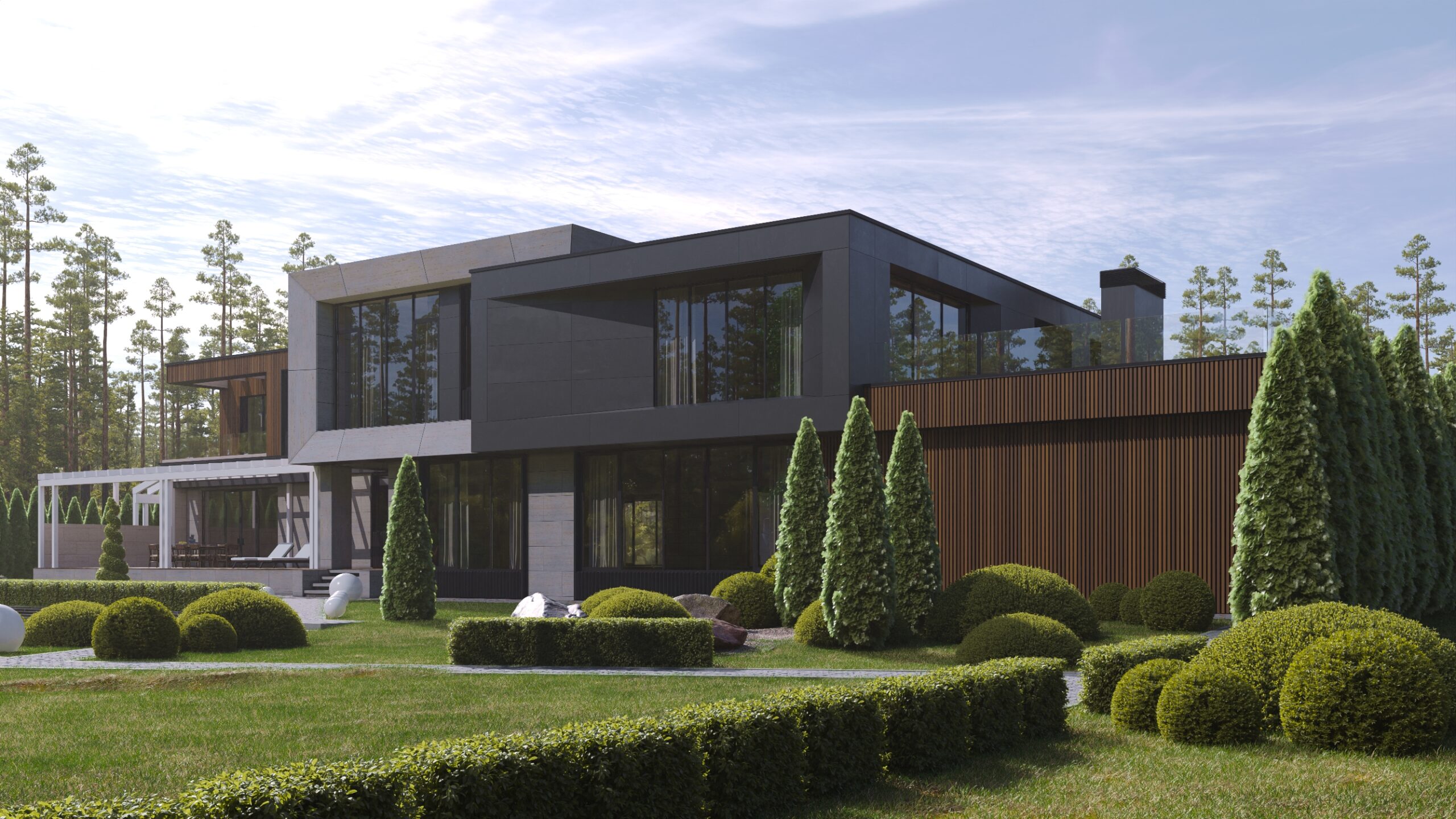 коттеджа «Миллениум» 900м²重建项目丨бюро ARXY-17