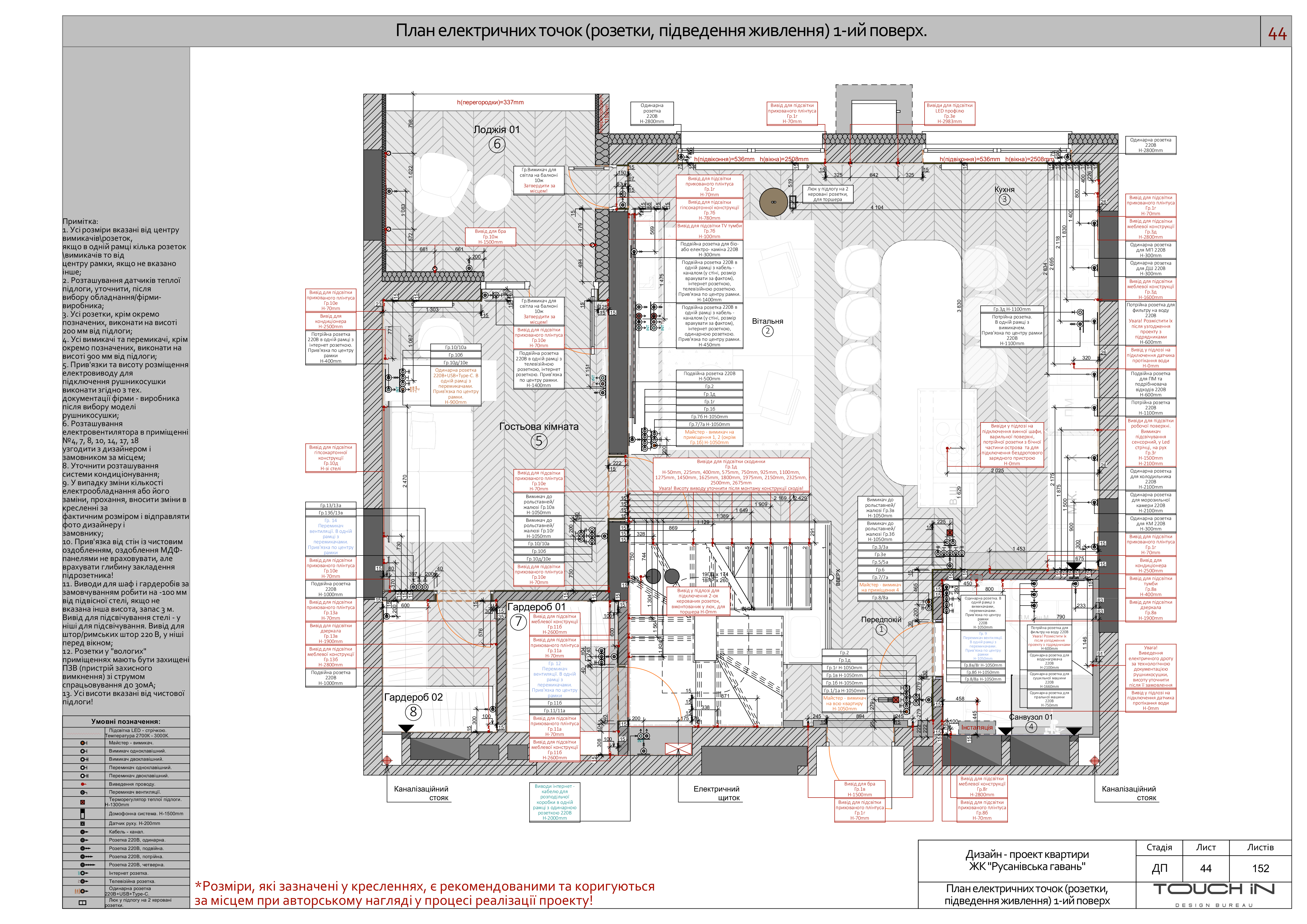 Дизайн-проєкт квартири. ЖК"Русанівська гавань" м.Київ-46