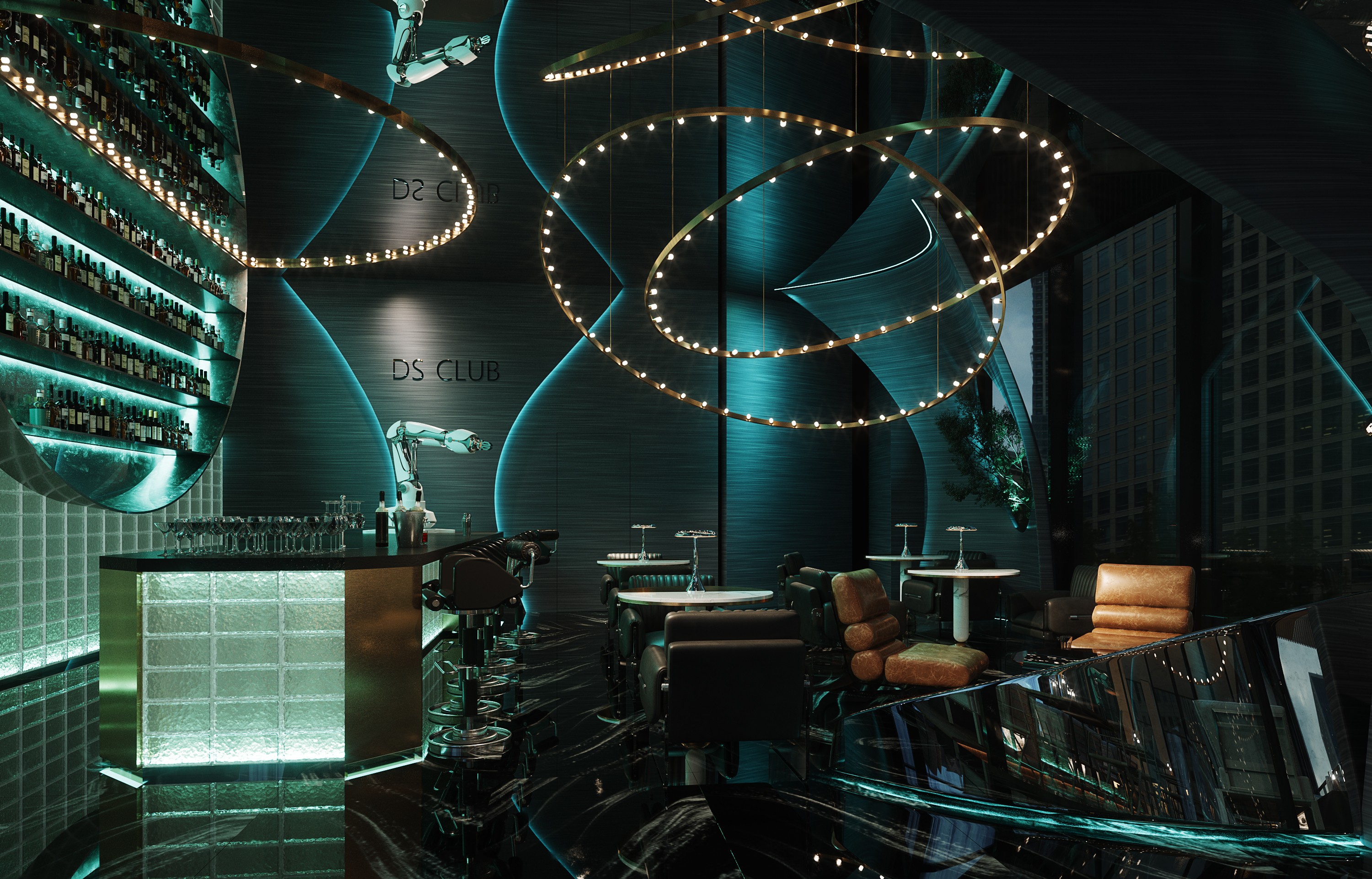 科技与时尚融合的室内设计典范——鸿烨表现-2