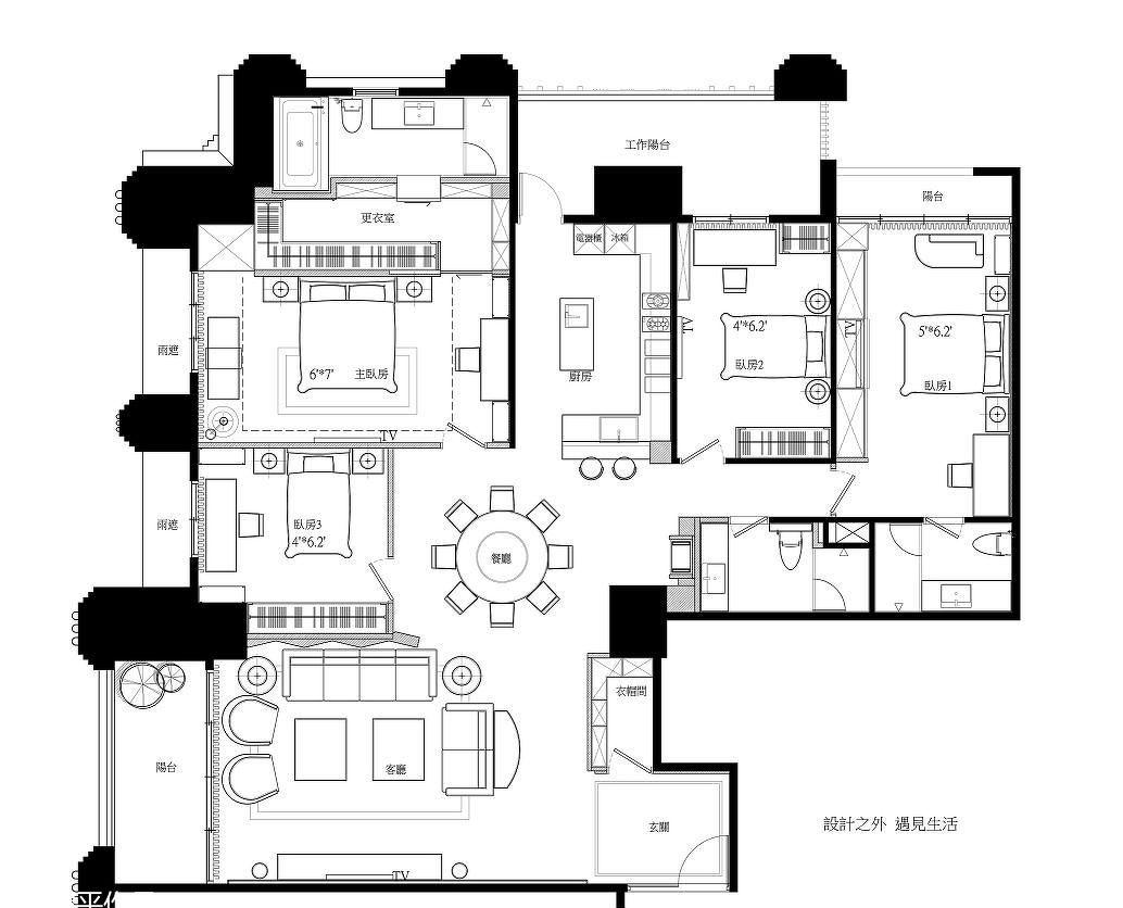 平层丨张清平设计作品—設計之外 遇見生活-11