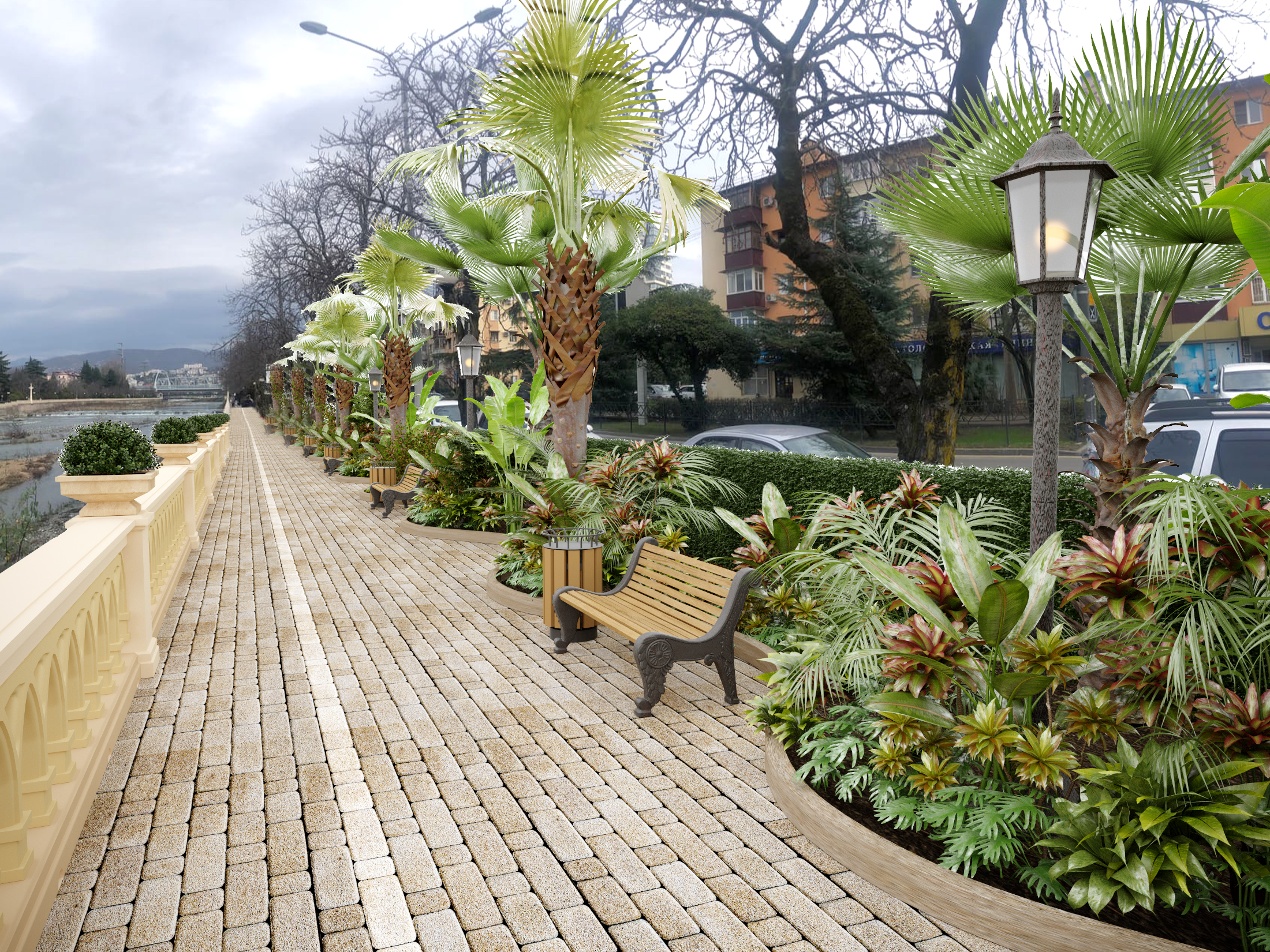 Реконструкция набережной реки в г.Сочи-9