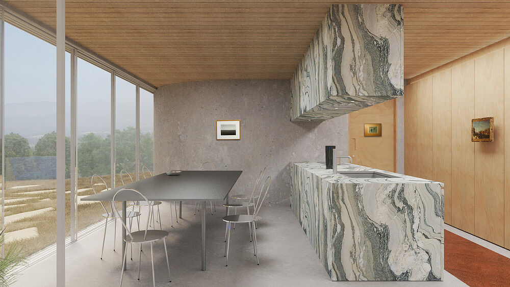 带泳池屋顶的混凝土住宅丨美国洛杉矶丨Charlap Hyman & Herrero-14