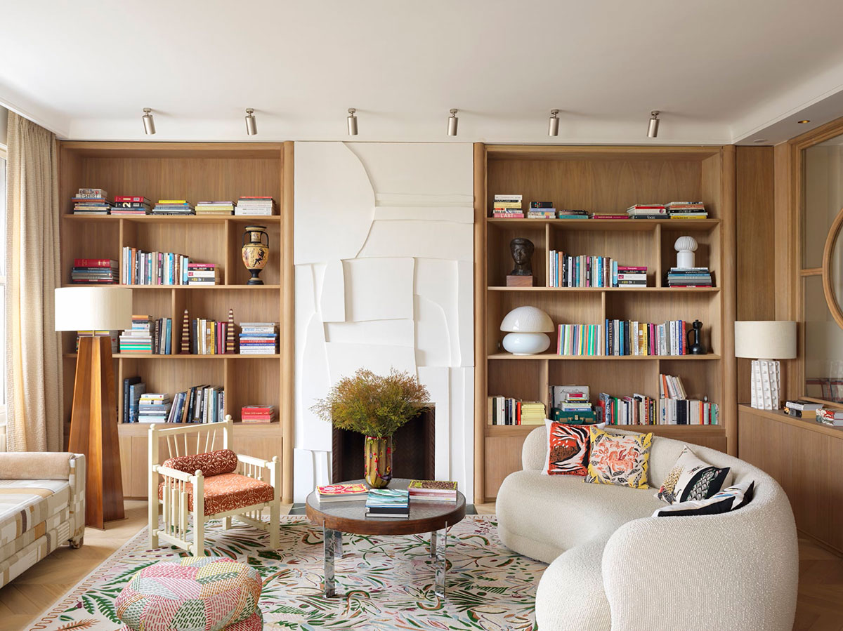 现代巴黎公寓设计中的温暖装饰艺术风格-1