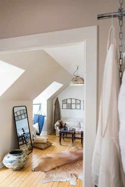 温馨民族风阁楼公寓设计-5