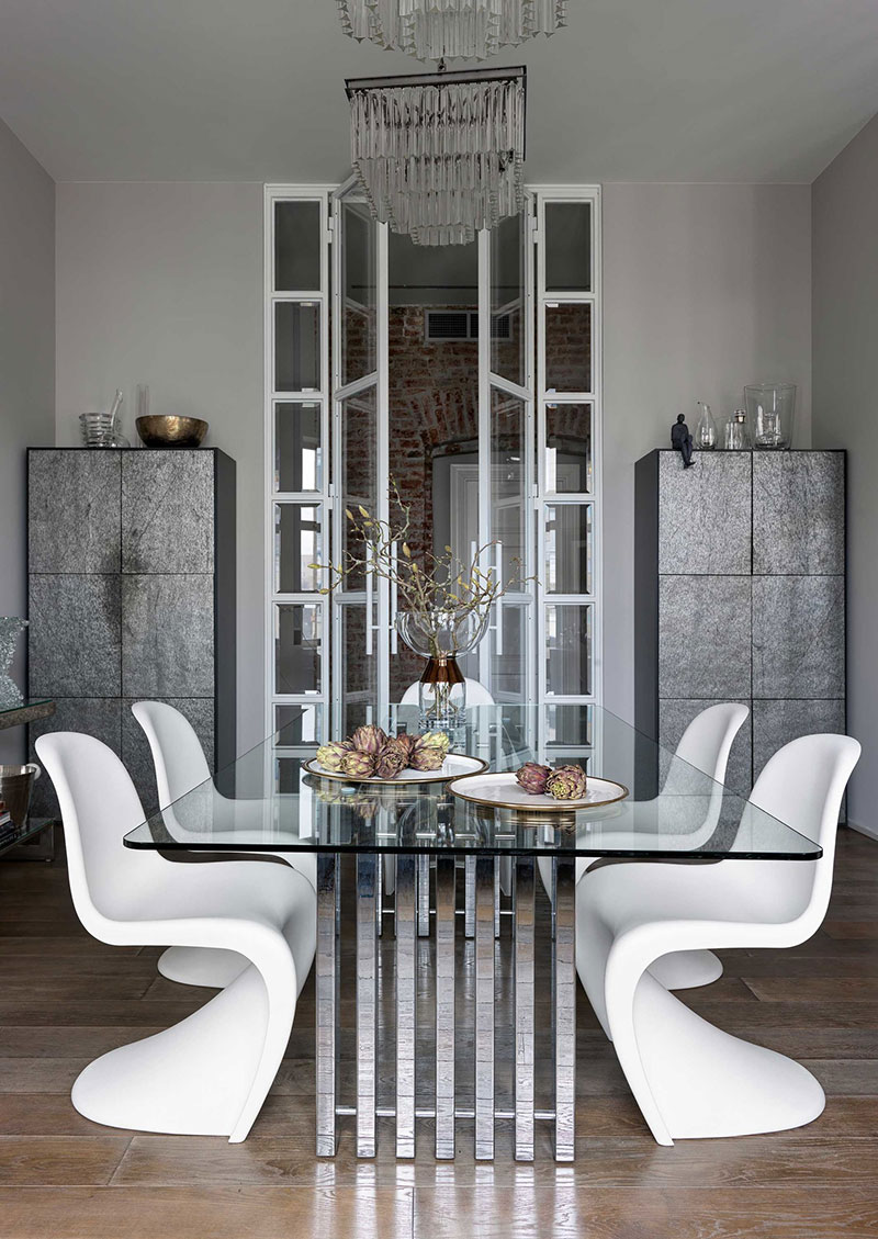 莫斯科中心老办公楼改造的复古优雅公寓-9