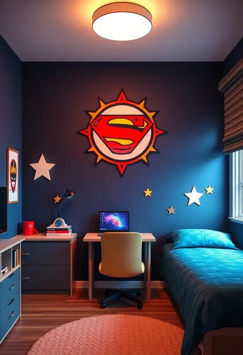 青少年超级英雄主题房间设计-107