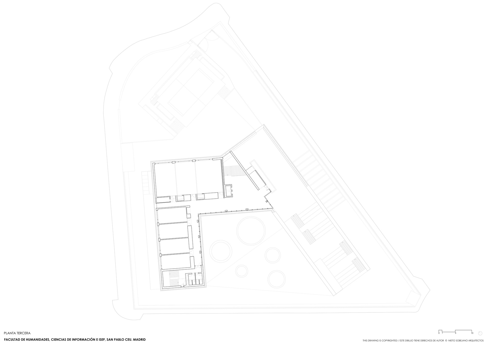 马德里 CEU 蒙克洛亚校区人文与传播科学学院丨西班牙马德里丨Nieto Sobejano Arquitectos-21