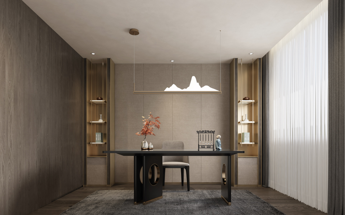 新中式轻奢平层设计-13