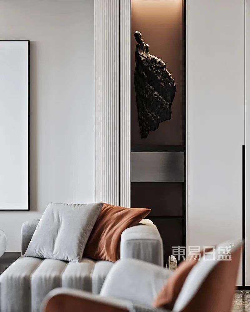 220㎡现代私宅设计，与光同辰，流动、交互的生活空间-29