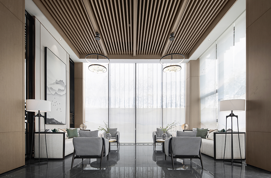 新中式美学，欧谷山语泉售楼处与样板房设计-147