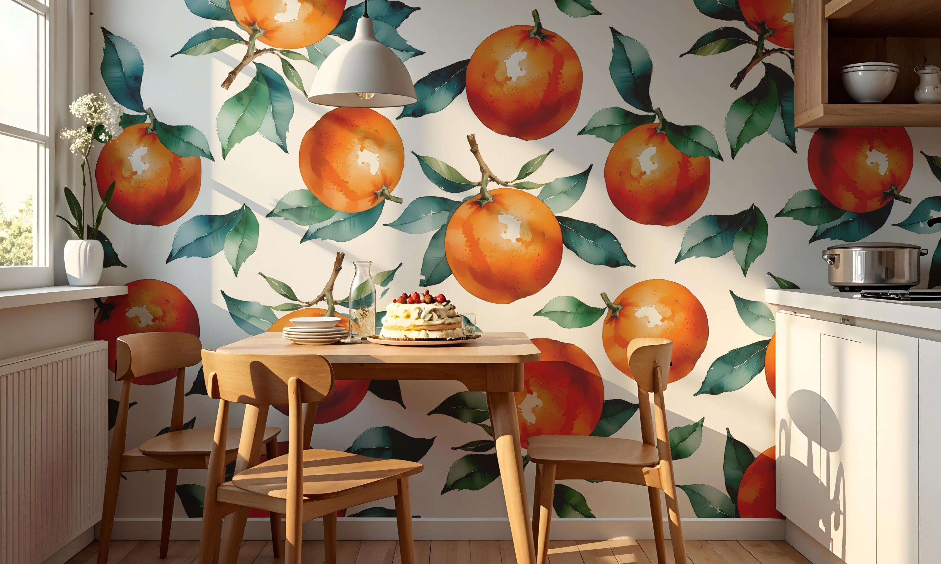 Seamless citrus pattern collection. Free print-11