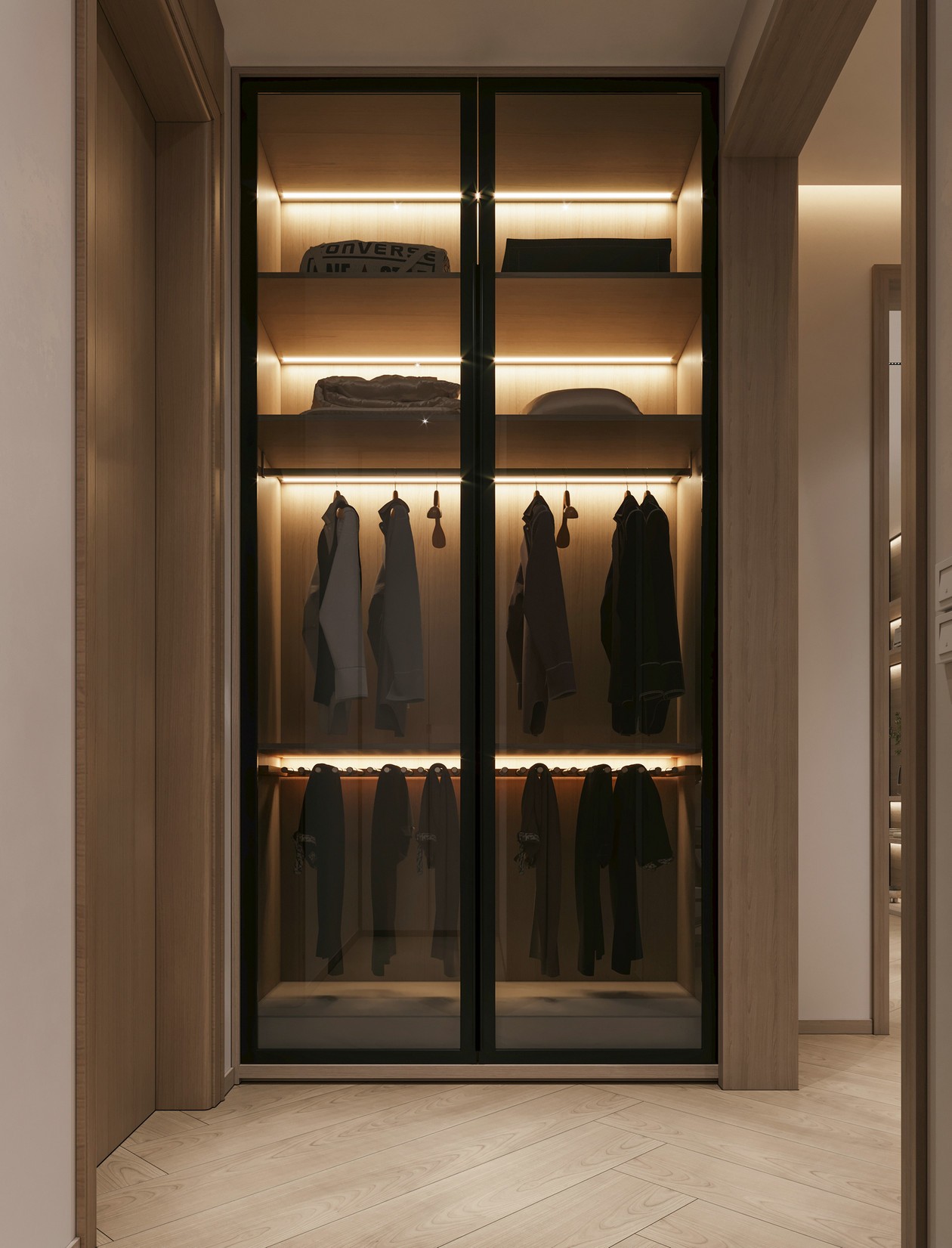 原木+高级灰 打造出精致舒适的居住空间-11