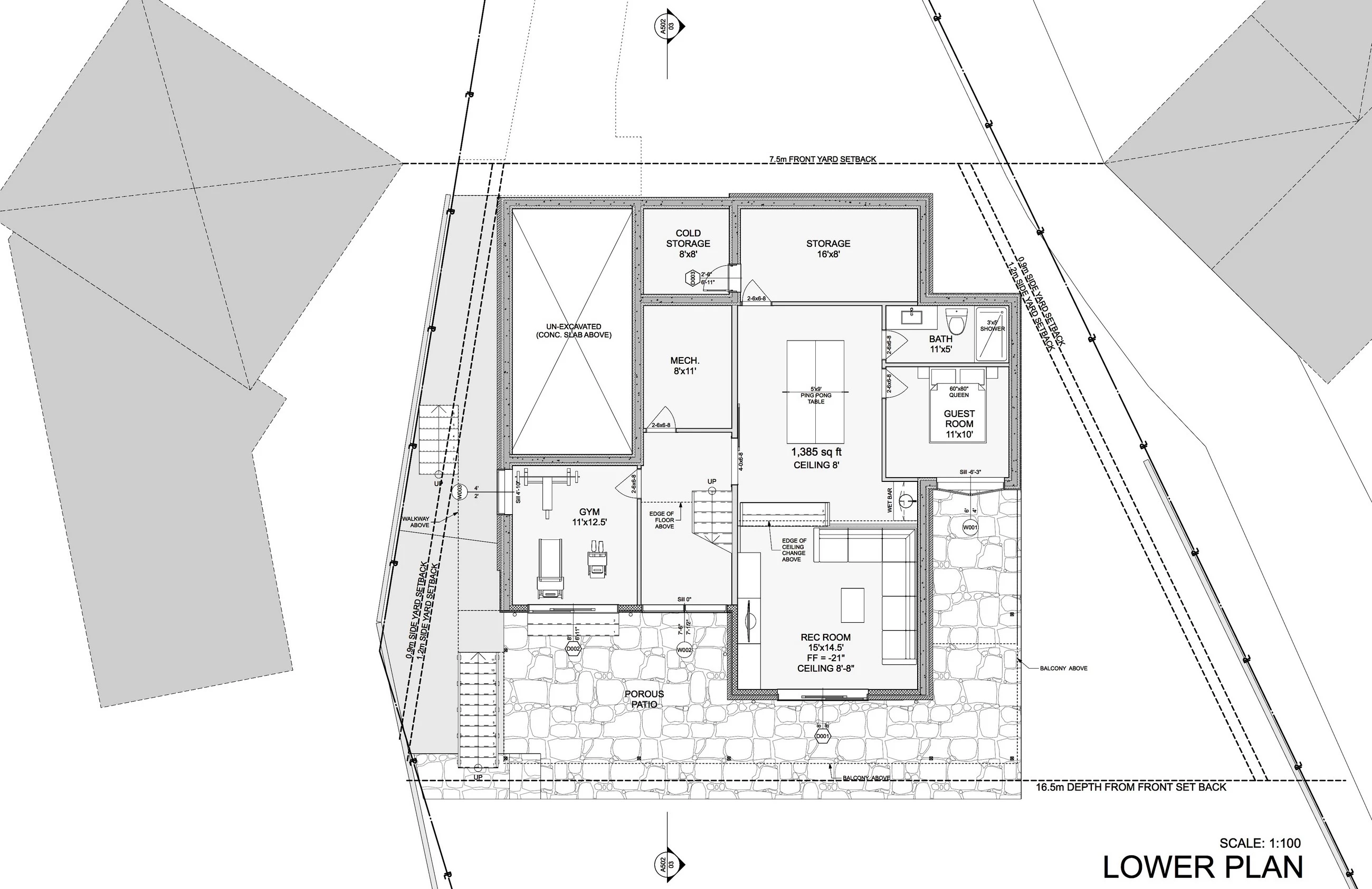 加拿大多伦多 Mimico Creek House 的室内设计亮点-21