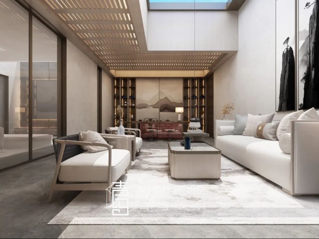 绿地诺丁山·现代中式别墅设计 | 何贵君的奶茶时光-113