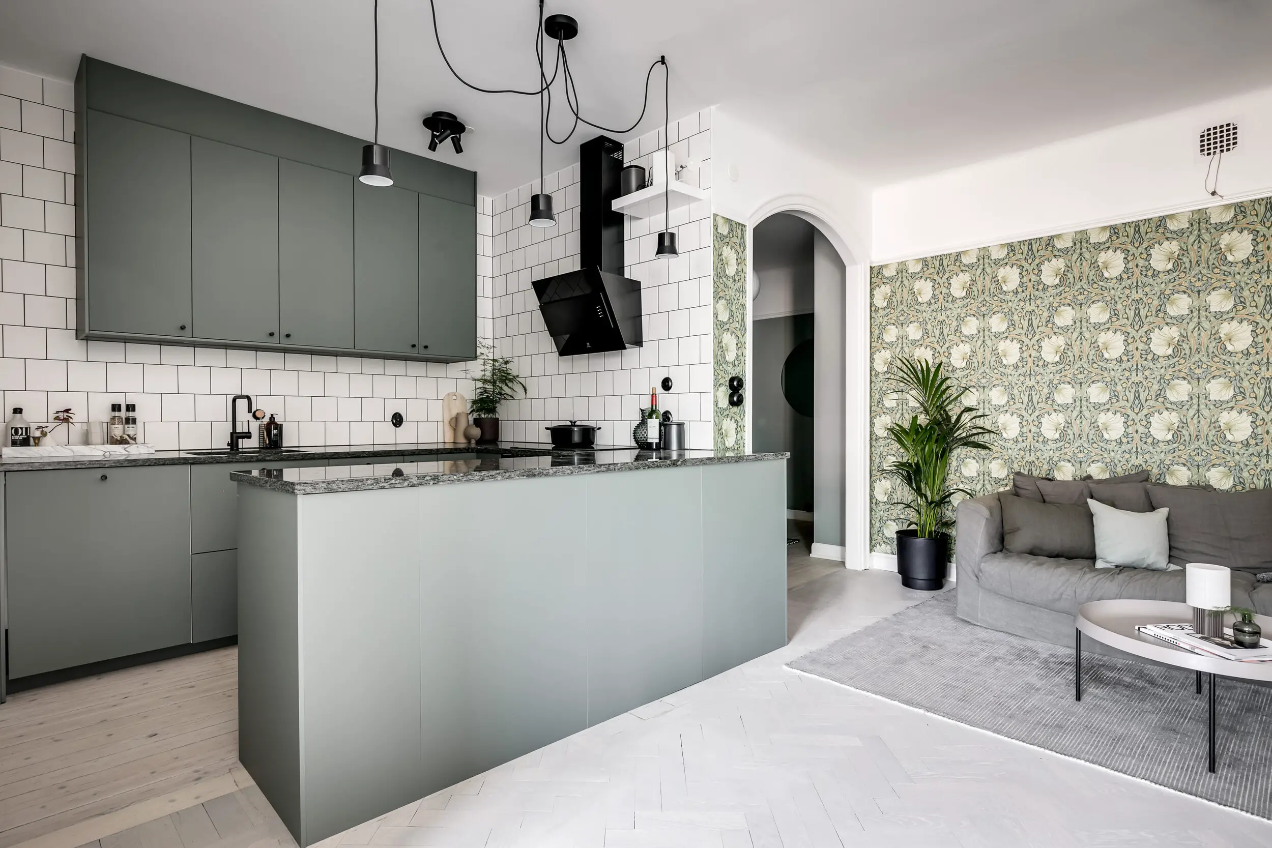 瑞典 71m2 公寓 | 绿色与玻璃的完美融合-4