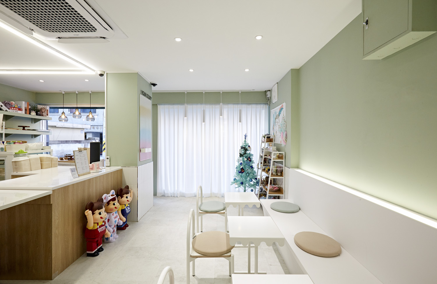 简约 10 坪甜品店设计 明亮照明点亮空间-7