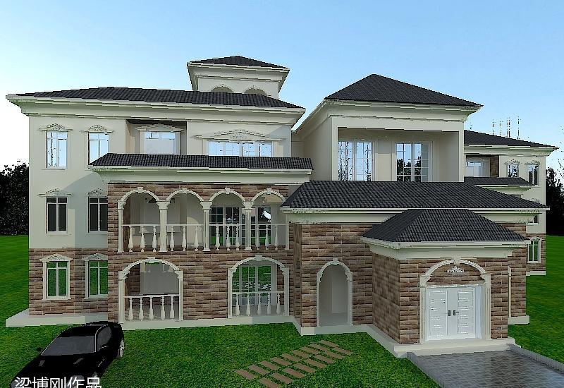 通道欧式别墅设计方案-10