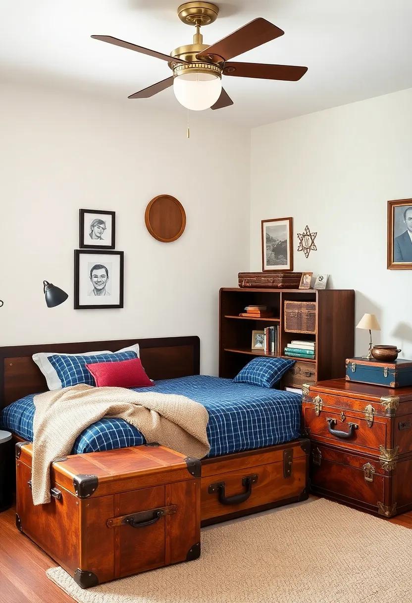 探索风格:打造复古旅行风男孩青少年房间-45