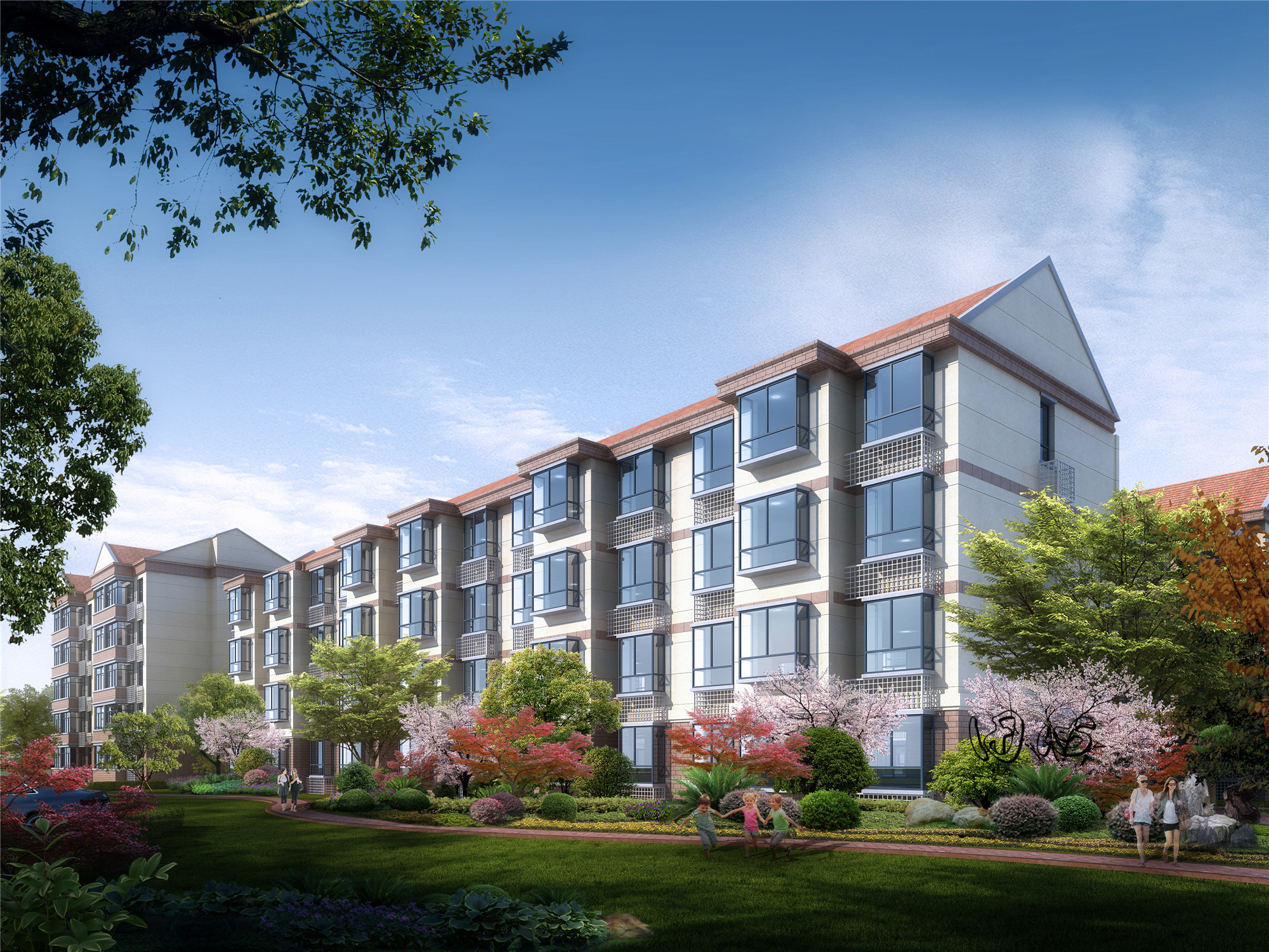 室外  外立面 透视  鸟瞰                     -1