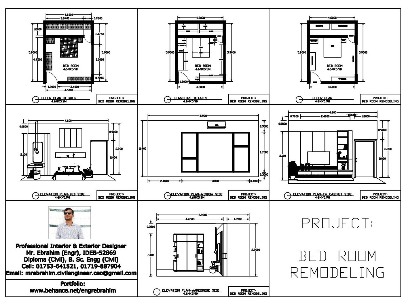 2D Details Drawings and 3D Interior Rendering-12