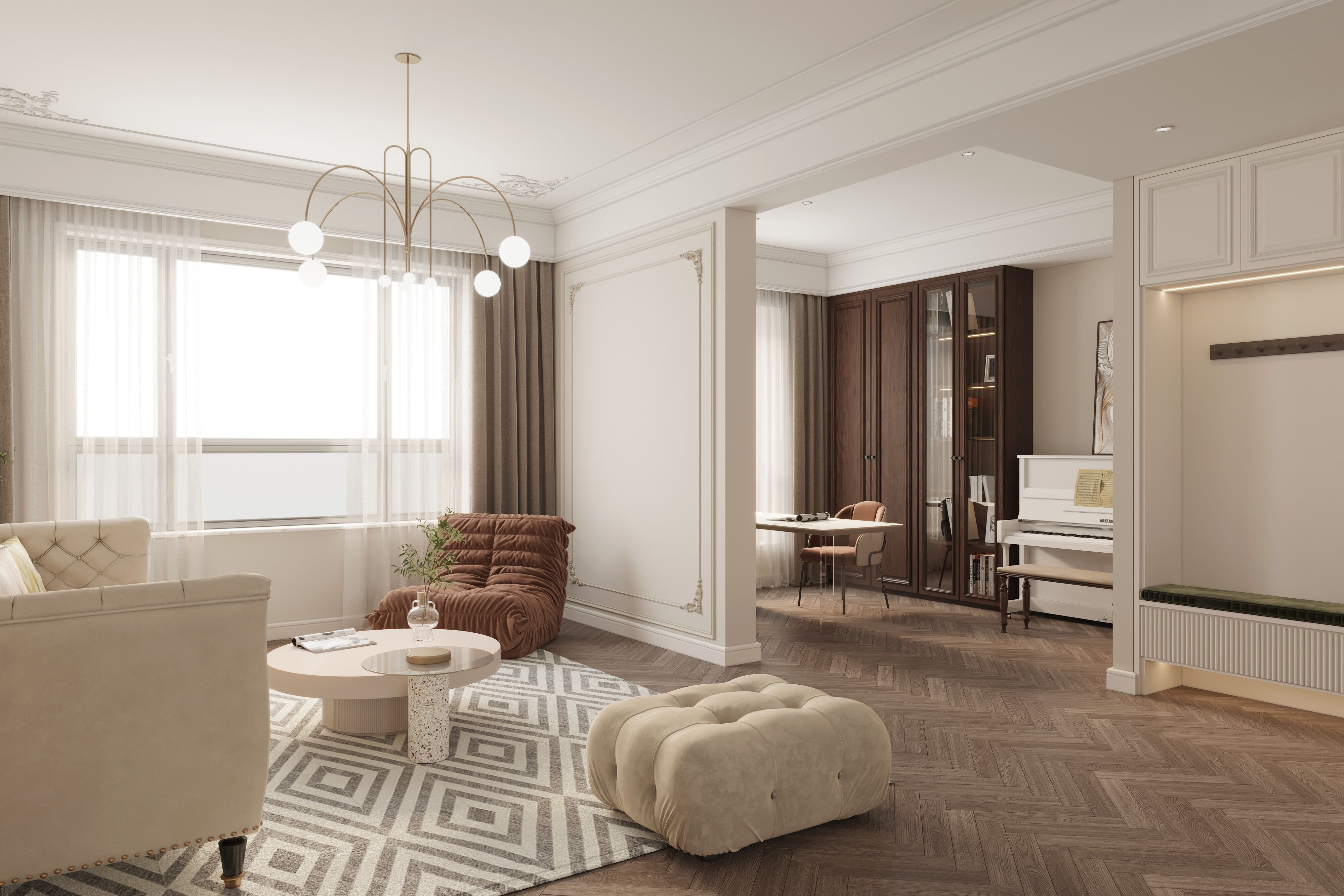 东木设计 | 极简法式，松弛又自然-2